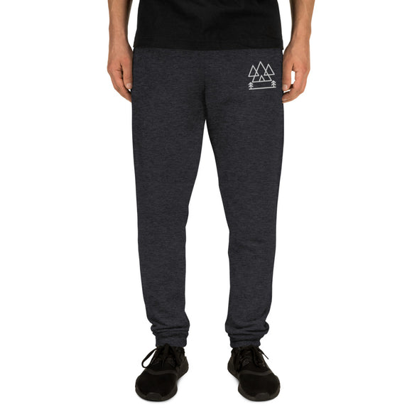 Mountains and Trees Embroidered Unisex Joggers