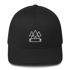 Mountains and Trees Structured Twill Flex Cap