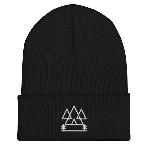 Mountains and Trees Nature Cuffed Beanie